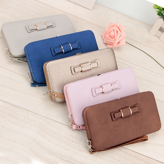 Slim Clutch Purse - Multi-Slot Long Wallet & Phone Holder
