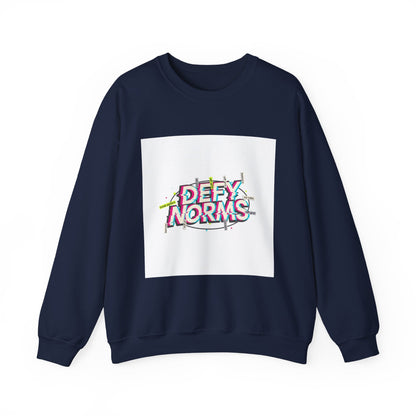 Defy Norms Crewneck Sweatshirt | anti-aesthetic, glitch font