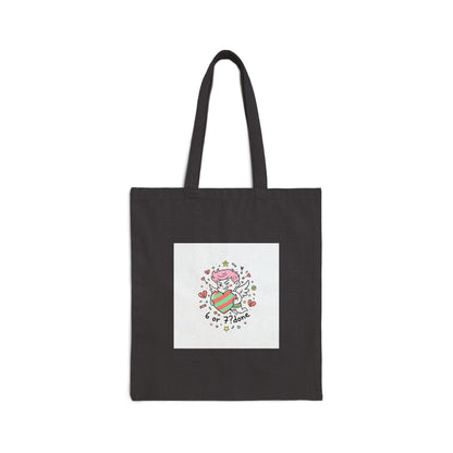 6 7 Weird Cupid Heart Tote | Viral Valentine's Canvas Bag | Funny Quirky Love