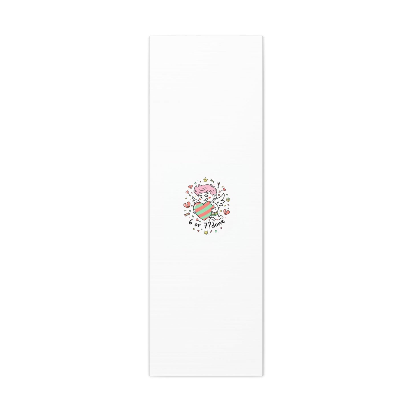 Weird Cupid heart illustration Canvas | Weird Valentine, quirky chaotic love