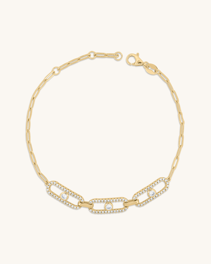 Sparkle Paperclip Bracelet