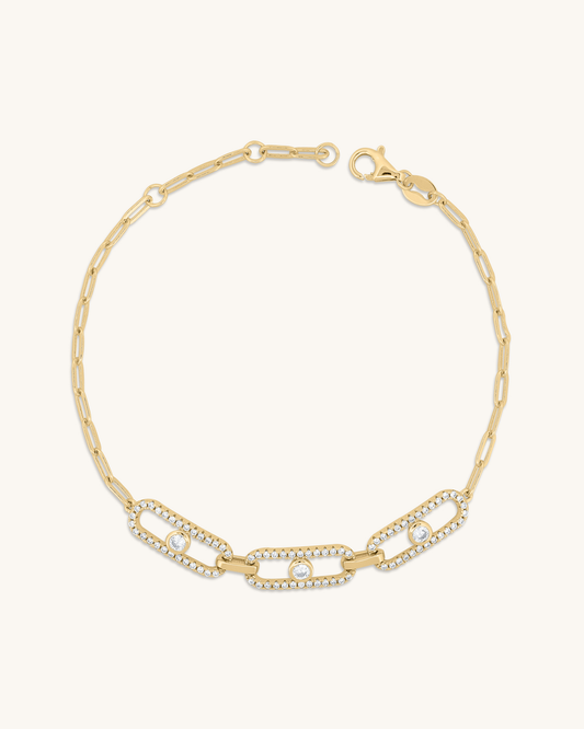 Sparkle Paperclip Bracelet
