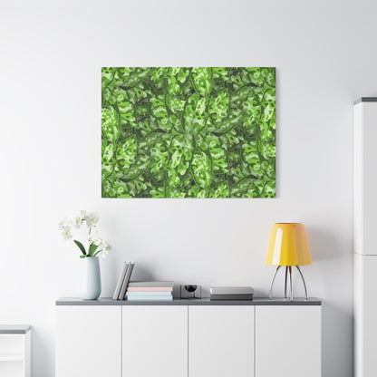 Aglaonema Pictum Canvas Print – Botanical Wall Art