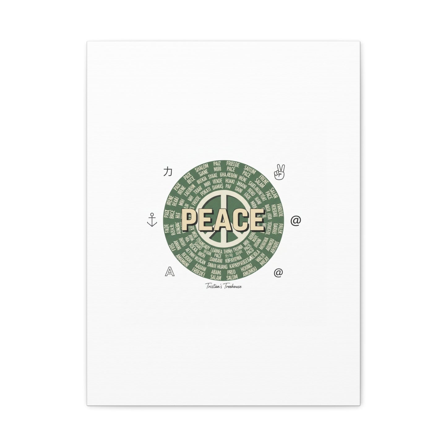 Peace doodle canvas | hand drawn sketch aesthetic, handwritten message