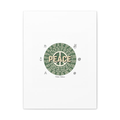 Peace doodle canvas | hand drawn sketch aesthetic, handwritten message