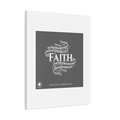 handwritten faith ribbon Canvas | sketch aesthetic, doodle design
