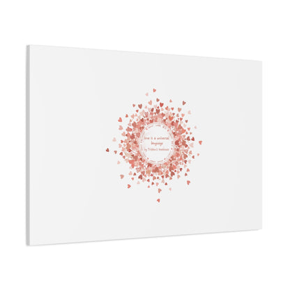 Tiny Heart Confetti Canvas | Matte Stretched Wall Art