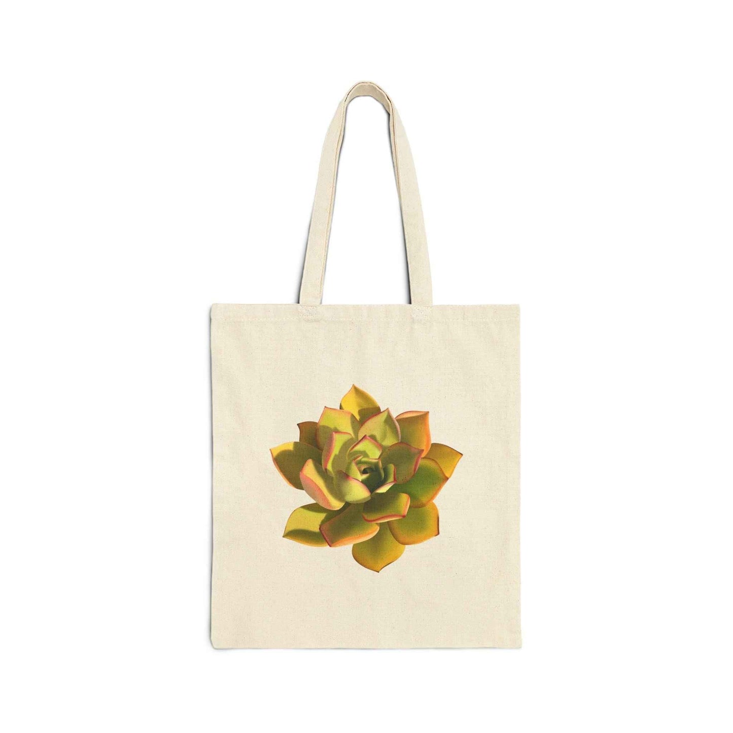 Noble Aeonium Succulent Canvas Tote Bag – Eco Friendly Everyday Carry