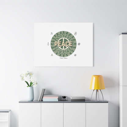 Peace doodle canvas | hand drawn sketch aesthetic, handwritten message
