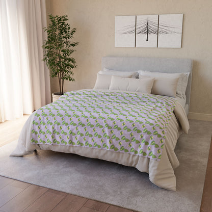 Hoya Kerrii Pattern Cozy Fleece Throw Blanket