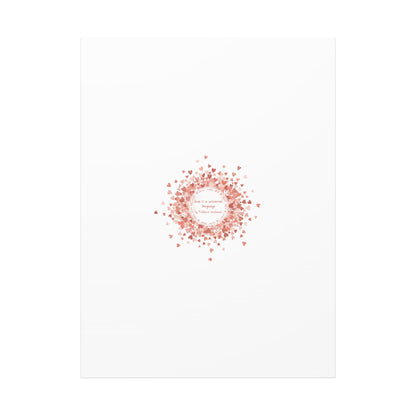 Tiny Heart Confetti Canvas | Matte Stretched Wall Art