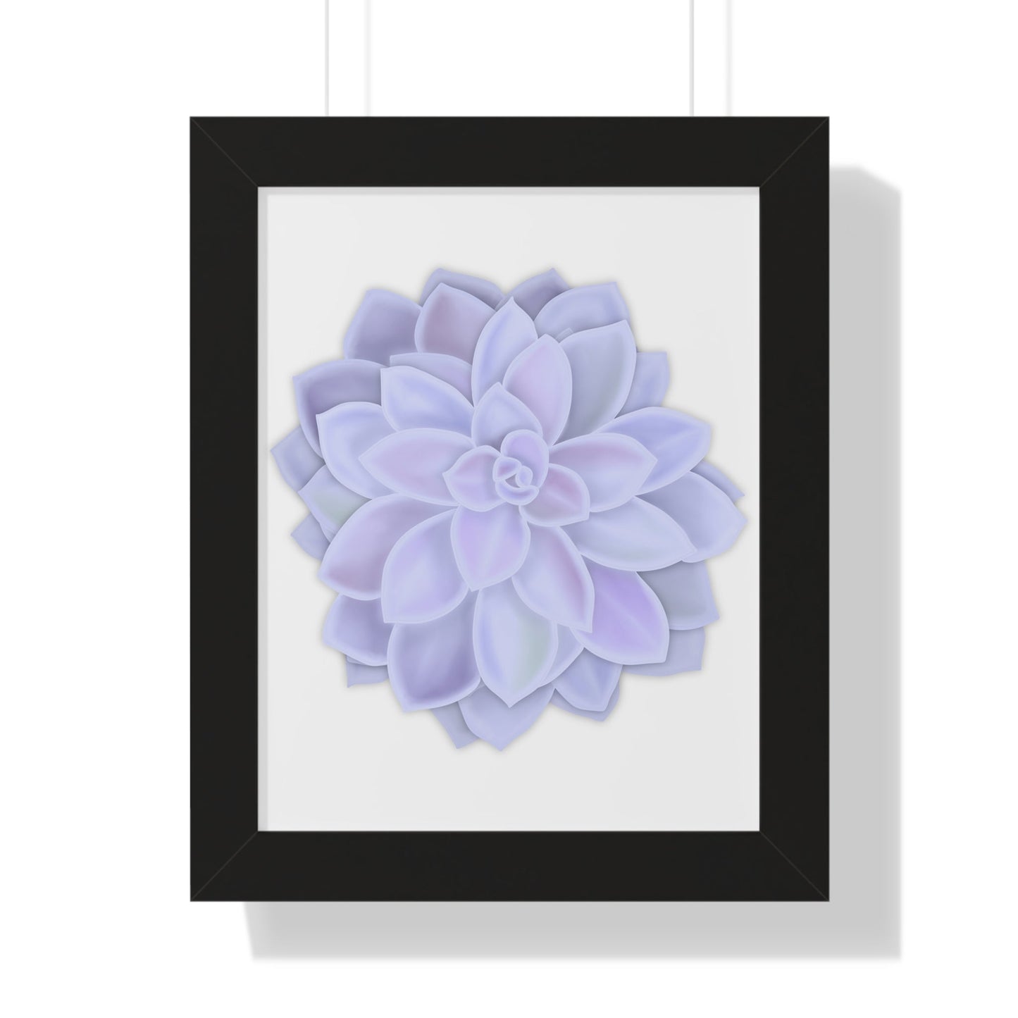 Graptopetalum Murasaki Succulent Framed Print – Botanical Wall Art