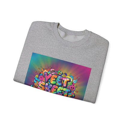 Yeet Sleep Repeat Sweatshirt | meme phrase, glitch graphic