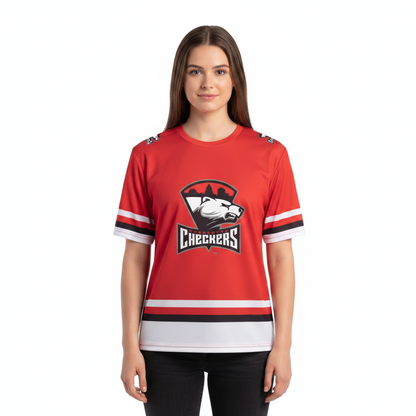 Charlotte Checkers AHL Licensed Replica Jersey Performance T-Shirt