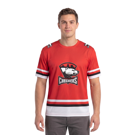 Charlotte Checkers AHL Licensed Replica Jersey Performance T-Shirt