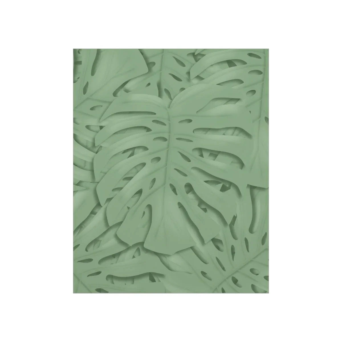 Sage Green Monstera Botanical Print – Unframed Wall Art