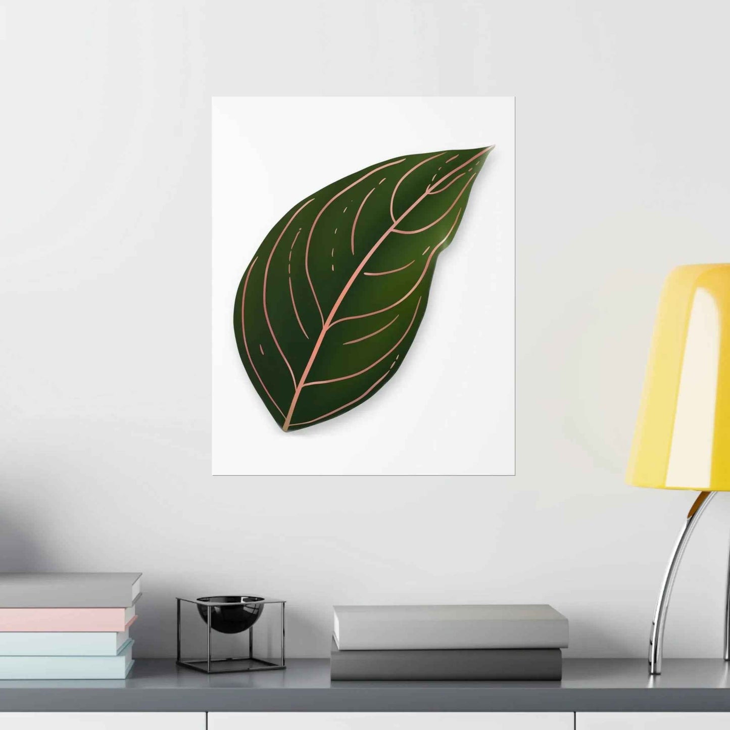 Aglaonema Rotundum Botanical Print – Unframed Wall Art