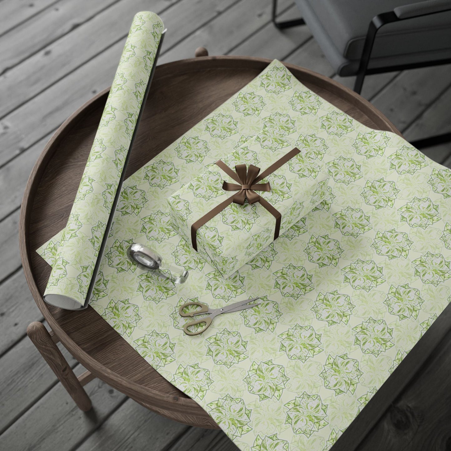Snow Queen Pothos Wrapping Paper – Botanical Gift Wrap Roll