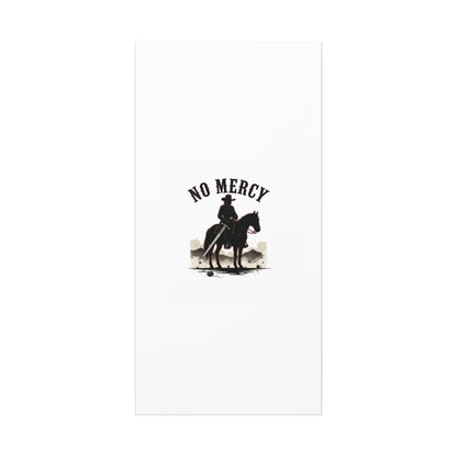 No Mercy Cowboy Skull Canvas | western skull art, gothic Americana