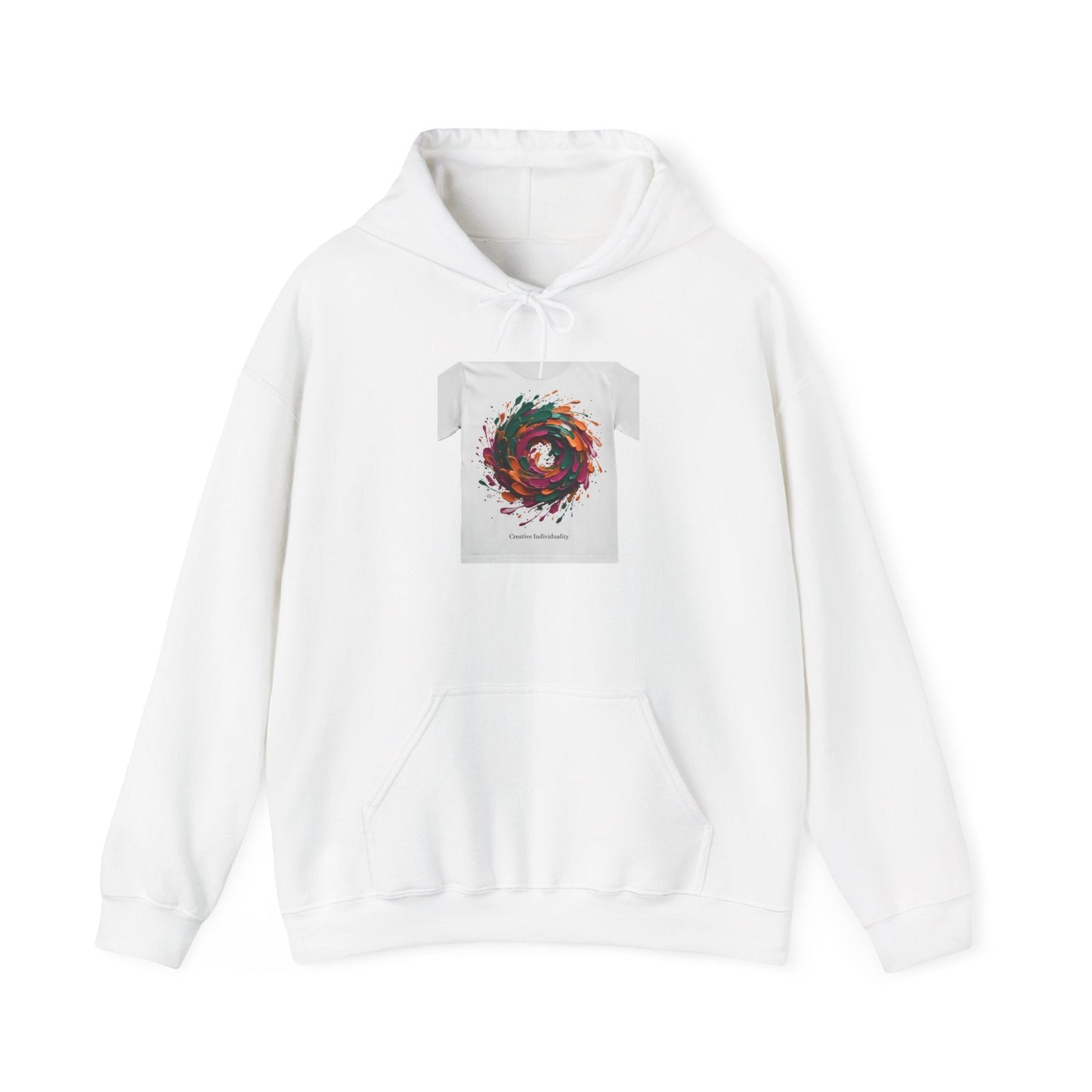 Painterly Abstract Floral Swirl Hoodie | artsy brushstroke apparel