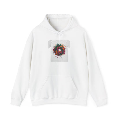 Painterly Abstract Floral Swirl Hoodie | artsy brushstroke apparel