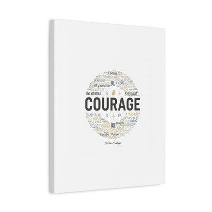 Courage Word Cloud Canvas | Fresh-Start Minimalism art print