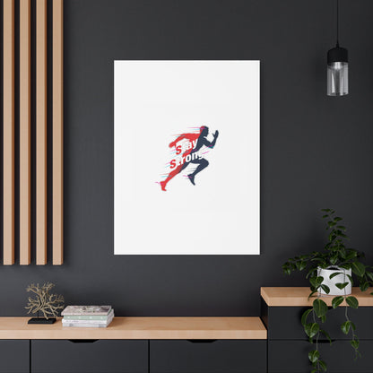 Stay Strong Runner Canvas | Fitness Motivation, Gym Wall Art