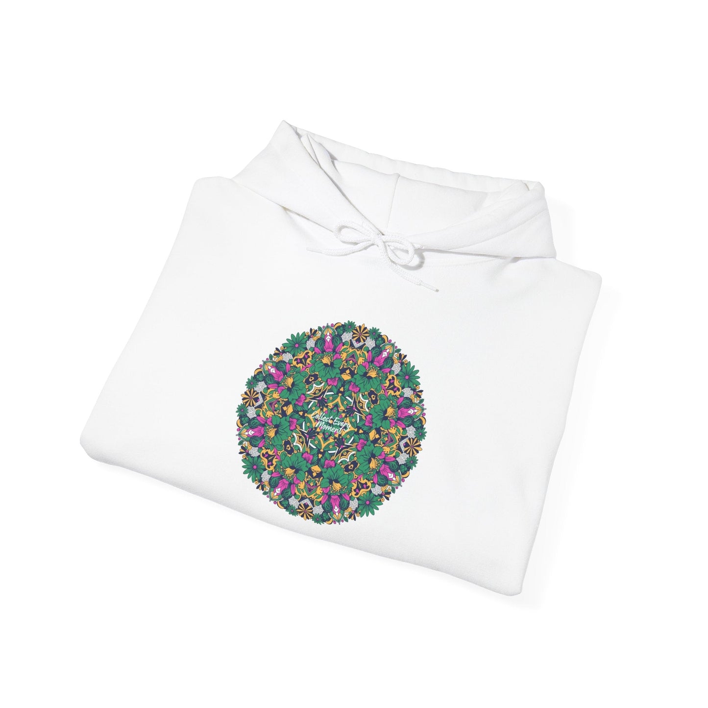 Psychedelic Botanical Mandala Hoodie | Festival Art Sweatshirt
