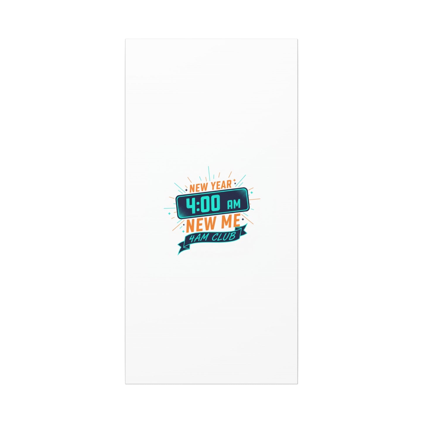 4AM Club New Year Graphic Canvas | Holiday Party Novelty, Festive New Year Decor