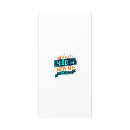 4AM Club New Year Graphic Canvas | Holiday Party Novelty, Festive New Year Decor
