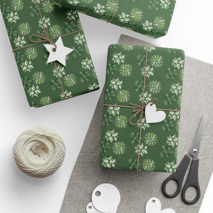 Manjula Pothos, Variegated Syngonium & Stromanthe Triostar Wrapping Paper – Botanical Gift Wrap Roll
