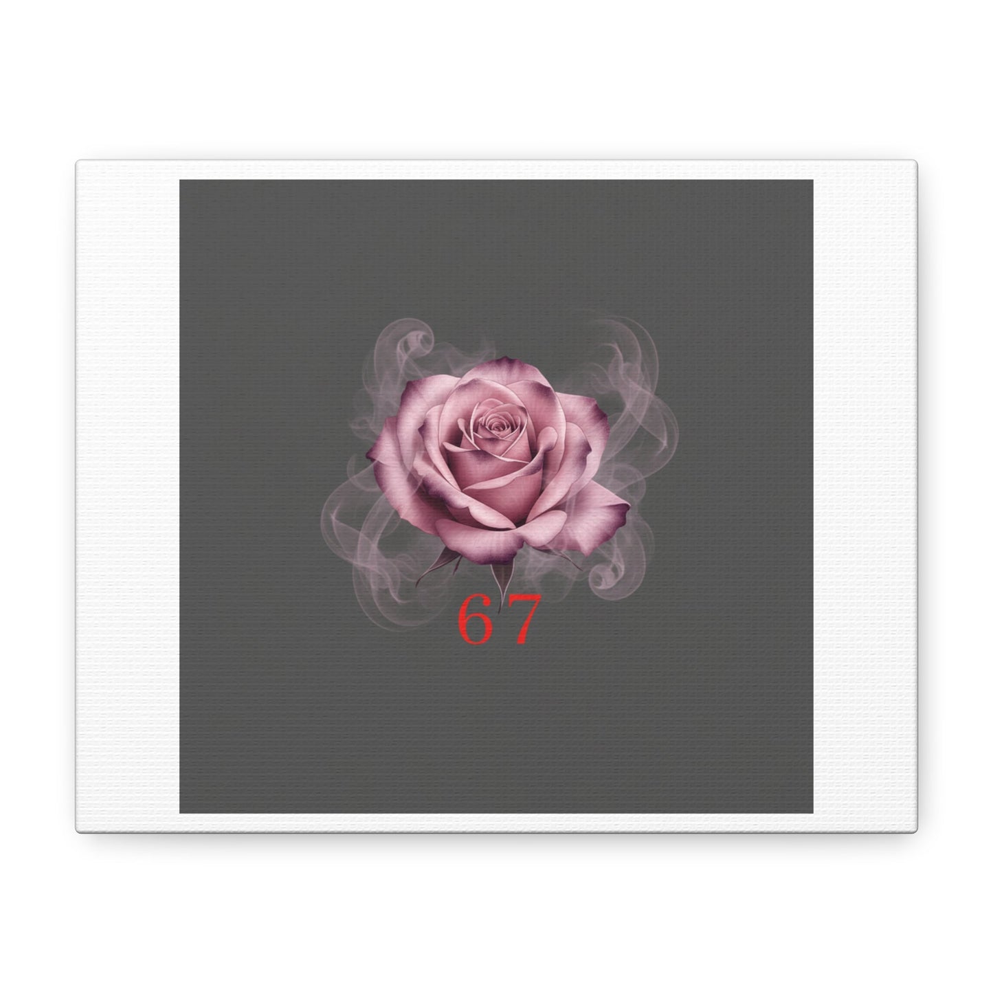 6 7 Valentine's Canvas | Viral Gothic Rose Wall Art | 6 7 Meaning Dark Romance