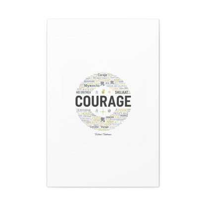 Courage Word Cloud Canvas | Fresh-Start Minimalism art print