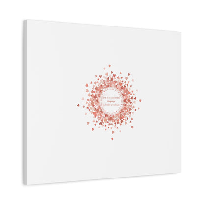 Tiny Heart Confetti Canvas | Matte Stretched Wall Art