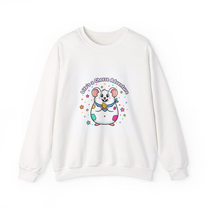 Mouse Cheese Adventure Sweatshirt | Rodent-Core, quirky animal pride