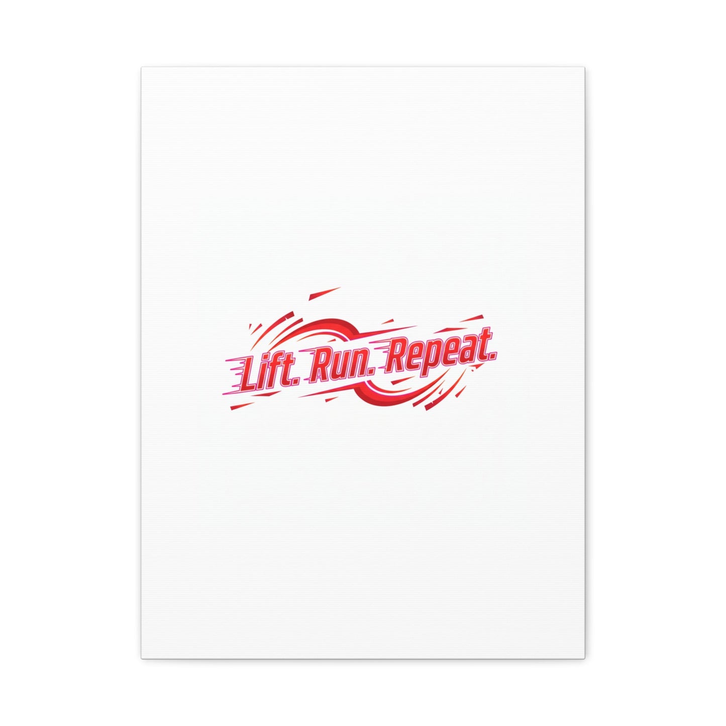 Lift Run Repeat Canvas | Fitness Wall Art, Gym Motivation