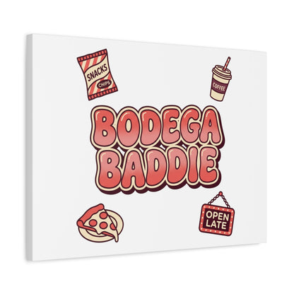 Bodega Baddie Matte Canvas, Stretched | NYC Y2K Corner Store Vibes