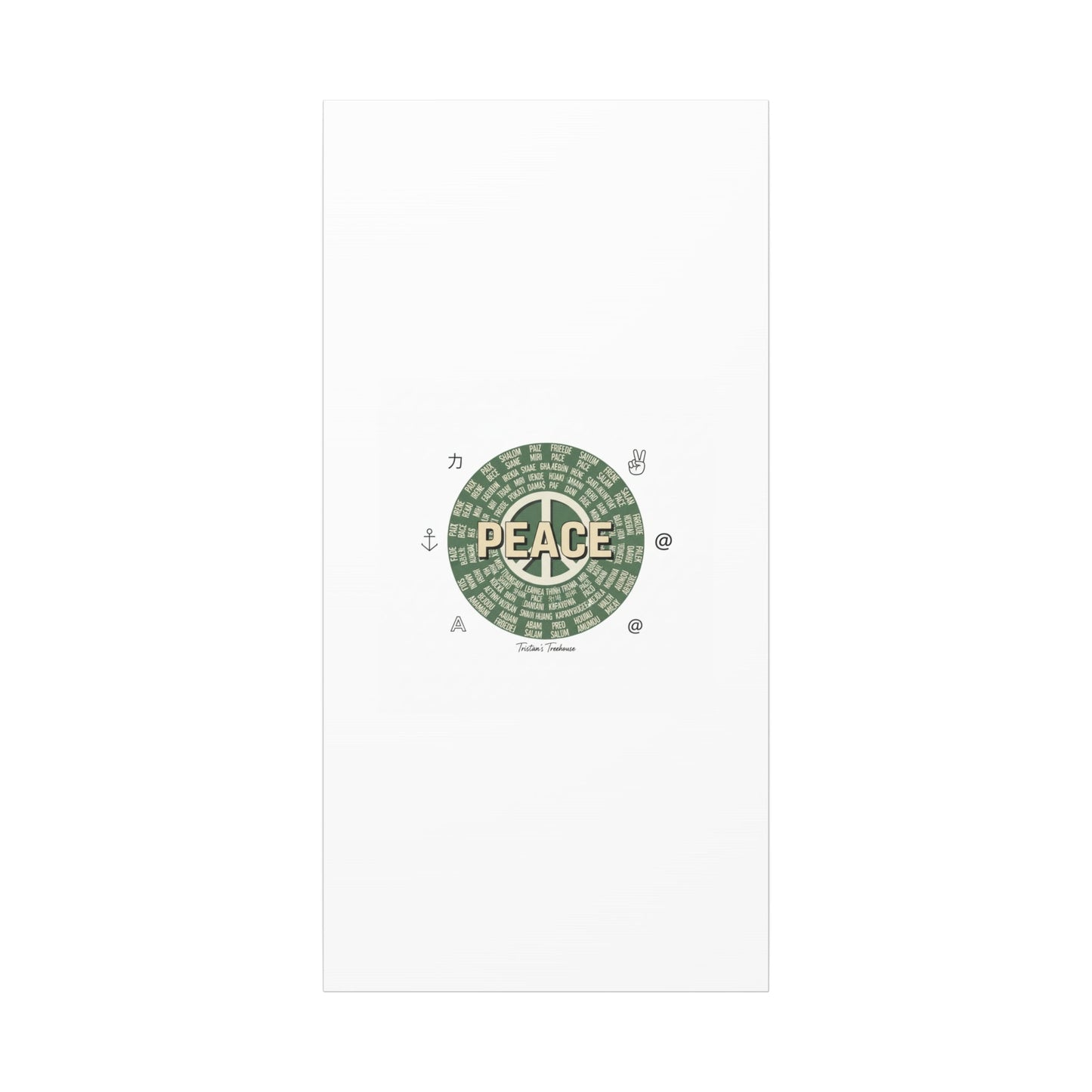 Peace doodle canvas | hand drawn sketch aesthetic, handwritten message