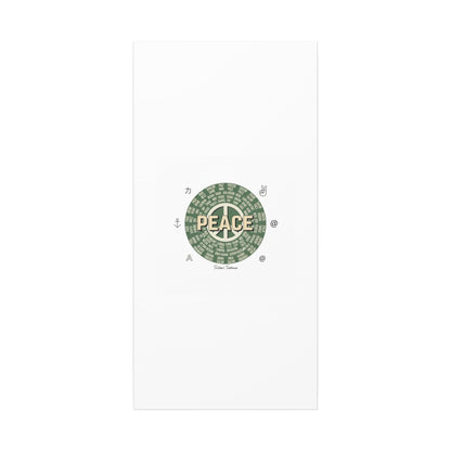 Peace doodle canvas | hand drawn sketch aesthetic, handwritten message