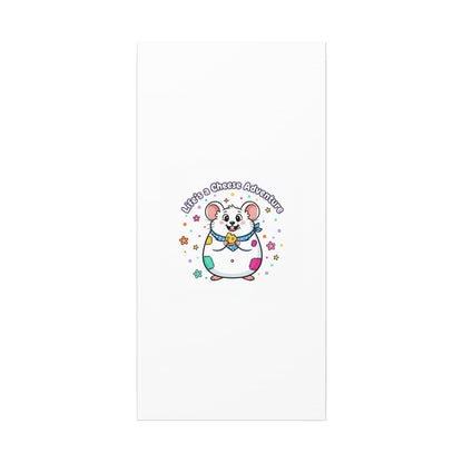 Life's a Cheese Adventure Canvas | Rodent-Core rat art print