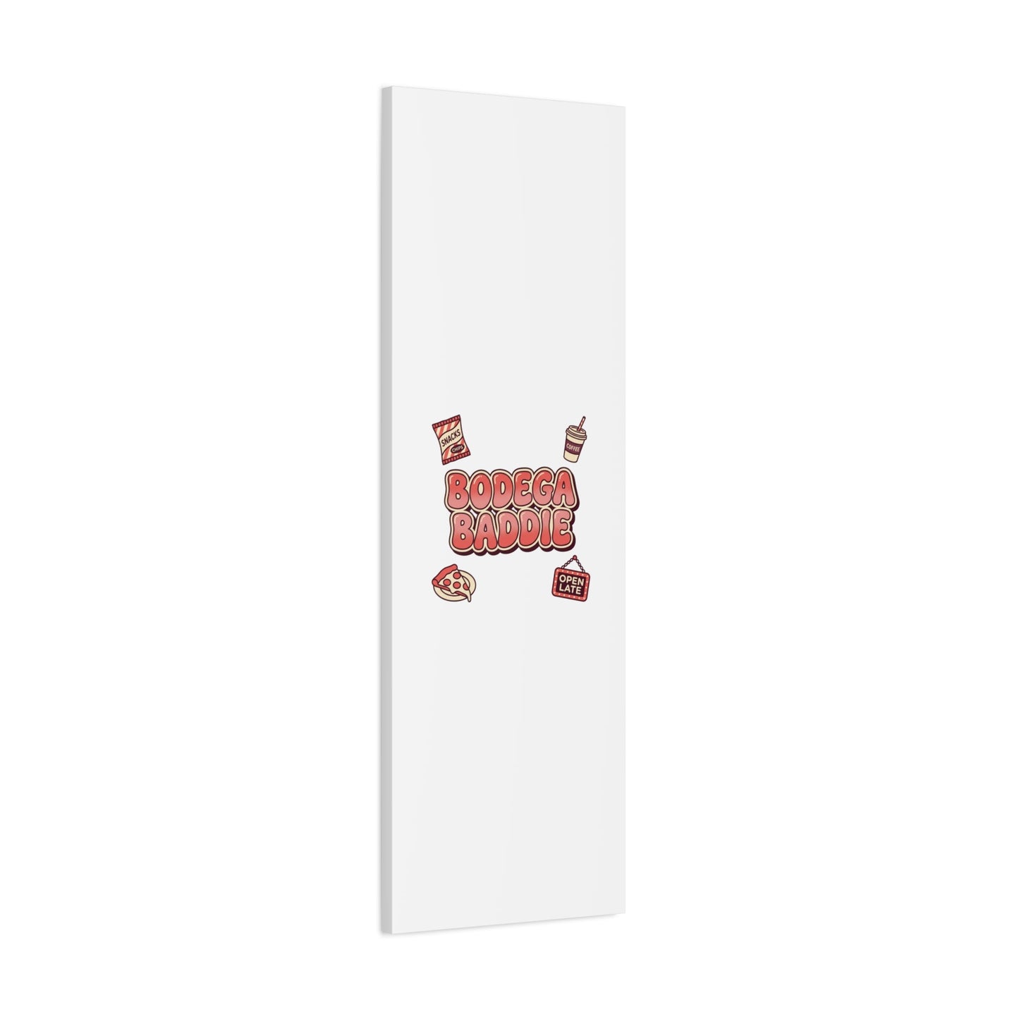 Bodega Baddie Matte Canvas, Stretched | NYC Y2K Corner Store Vibes