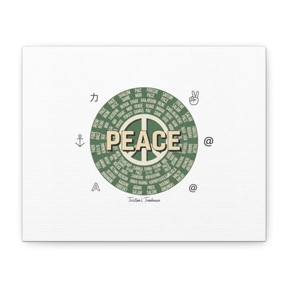 Peace doodle canvas | hand drawn sketch aesthetic, handwritten message