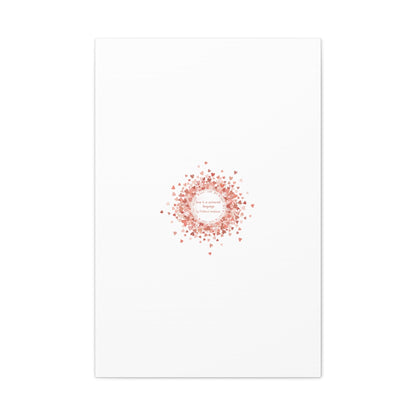 Tiny Heart Confetti Canvas | Matte Stretched Wall Art