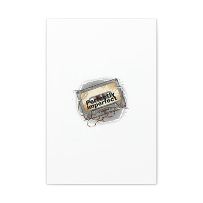 Perfectly Imperfect Cassette, Canvas Print | Analog Error, glitch art static