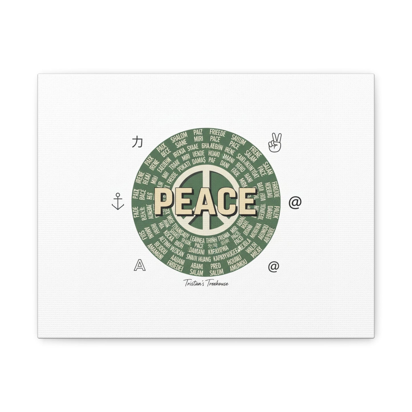 Peace doodle canvas | hand drawn sketch aesthetic, handwritten message