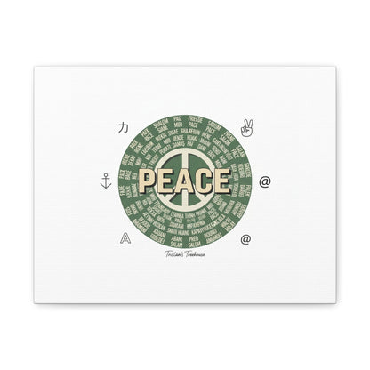 Peace doodle canvas | hand drawn sketch aesthetic, handwritten message