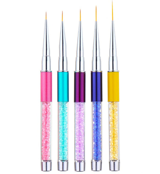 Nail Art Strass Acrilico Liner Brush Linee Francesi Strisce