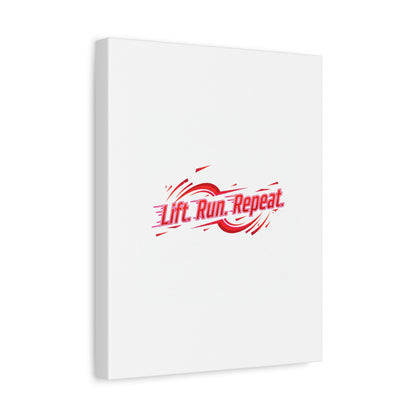 Lift Run Repeat Canvas | Fitness Wall Art, Gym Motivation