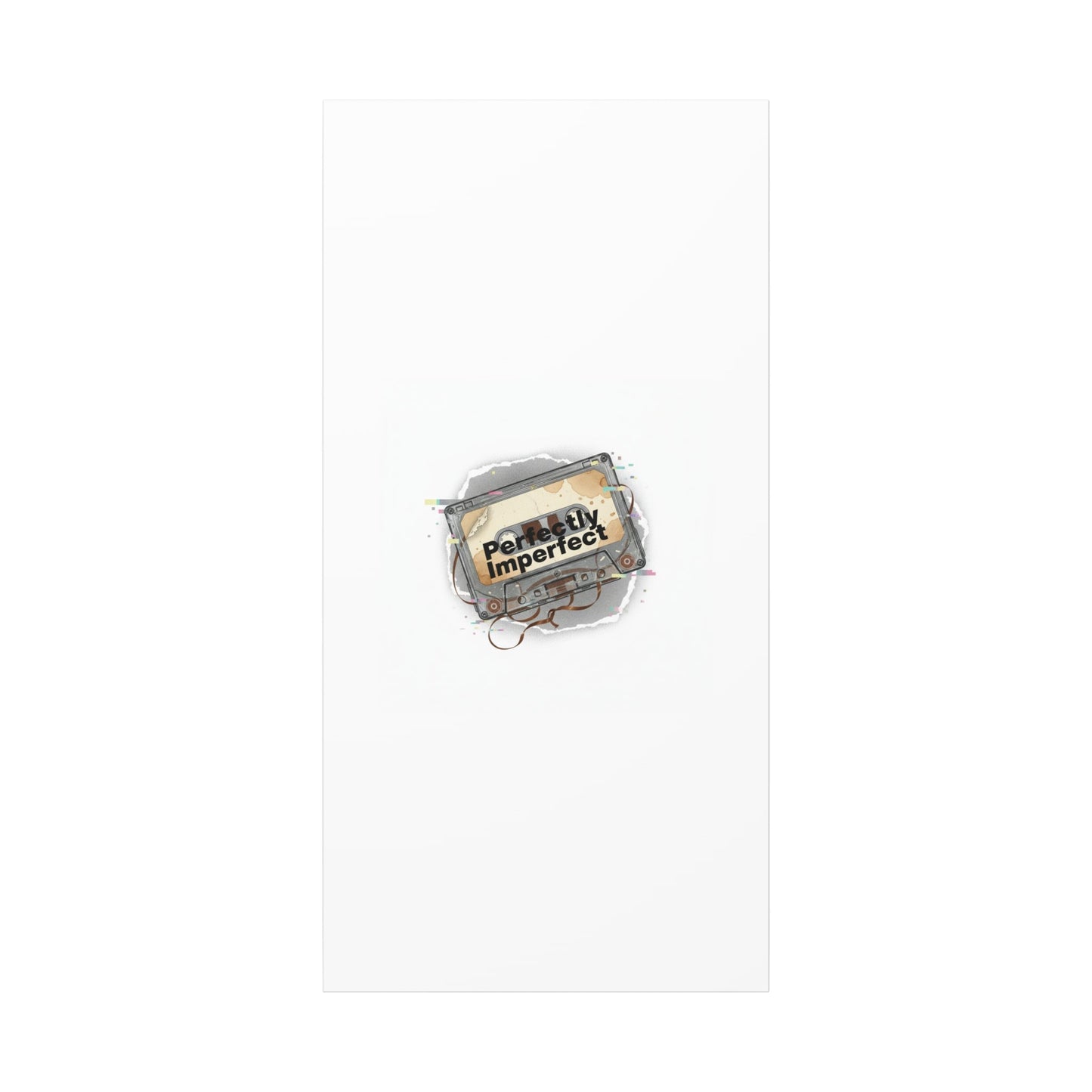 Perfectly Imperfect Cassette, Canvas Print | Analog Error, glitch art static