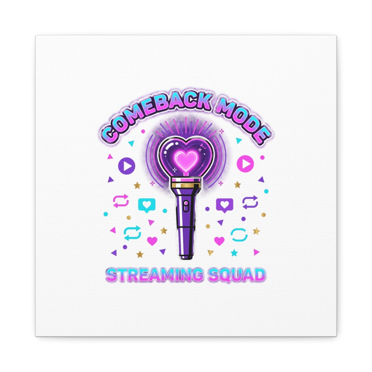 Comeback Mode Lightstick Canvas | K-pop Comeback, Streaming Squad
